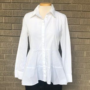 HD in Paris white blouse Anthropologie M